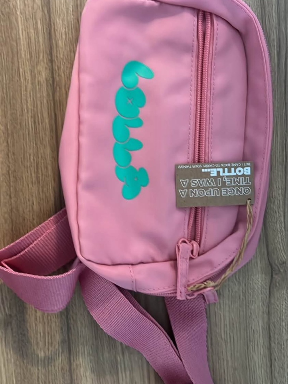 Pink Crossbody Bag with Lollapalooza logo